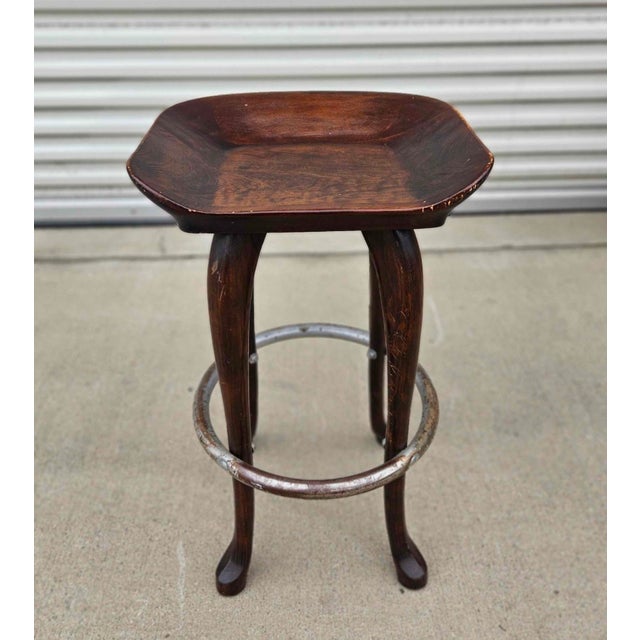 1970s Jean of Topanga Counter Stools Set For Sale - Image 4 of 10