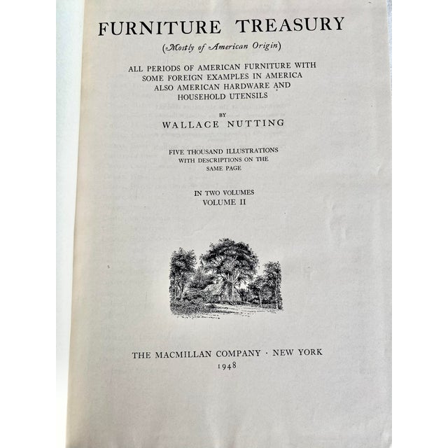 Mid 20th Century 1948 "Furniture Treasury" Two Volume books by Wallace Nutting. This is the definitive, highly celebrated...