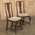Set of 6 Antique Queen Anne Chestnut Dining Chairs For Sale - Image 9 of 18