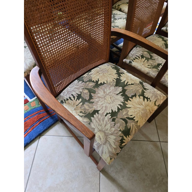 Wood Vintage Mid Century Milo Baughman for Directional Dining Chairs For Sale - Image 7 of 9