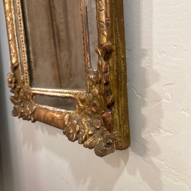 Gold 17th Century Italian Crown Mirror For Sale - Image 8 of 11