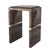 "Galeone" Bar Stool With Stainless Steel, Walnut and Bronze Details For Sale - Image 4 of 8