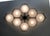 Metal 21st Century Beehive Satin Black Nickel Glossy Gray Murano Flush Mount by Fabio LTD For Sale - Image 7 of 9