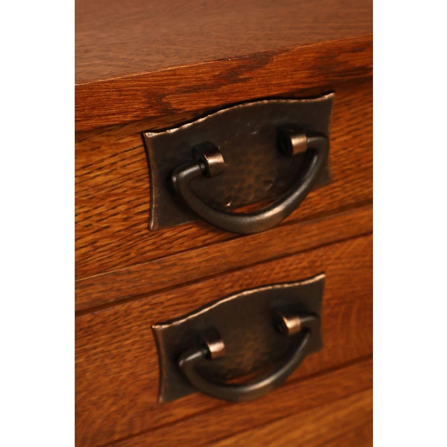 STICKLEY MISSION COLLECTION HARVEY ELLIS OAK SIDEBOARD For Sale - Image 10 of 18