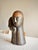 1970s Modernist Three-Head Bust Sculpture of Bronzed Terracotta in Brancusi / Modigliani Style Abstract Figurative Ceramic For Sale - Image 10 of 12