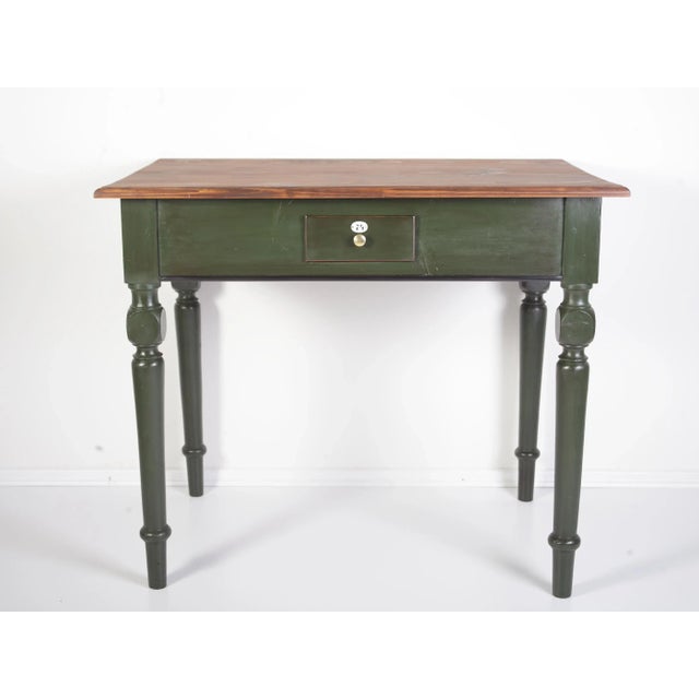 Wood Antique Austrian Folk Card Table, 1900s For Sale - Image 7 of 18