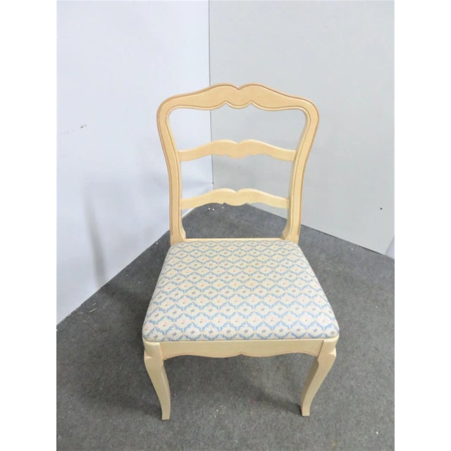 French Mid 20th Century French Style Custom Painted Side Chair For Sale - Image 3 of 7