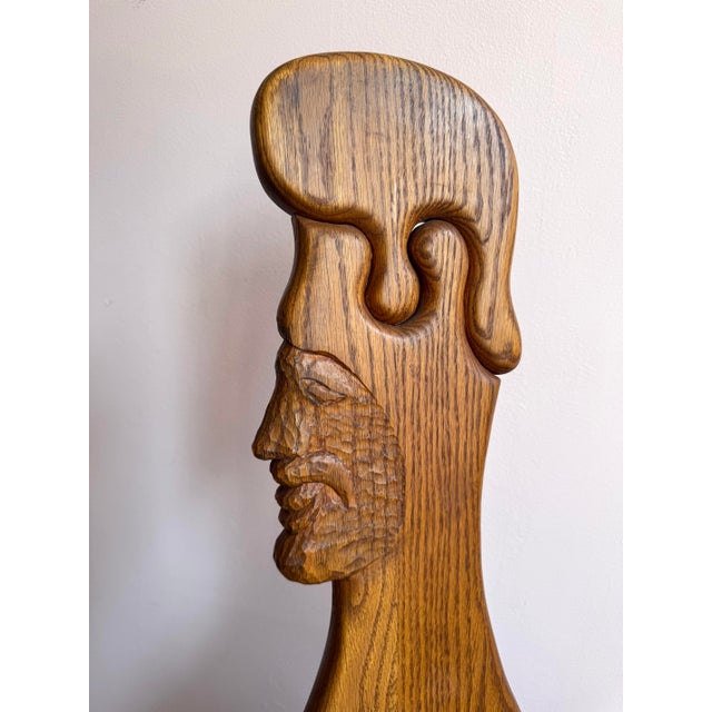 1980s Pair of 1980 Andrew Willner Figure Chairs/Signed and Dated For Sale - Image 5 of 12