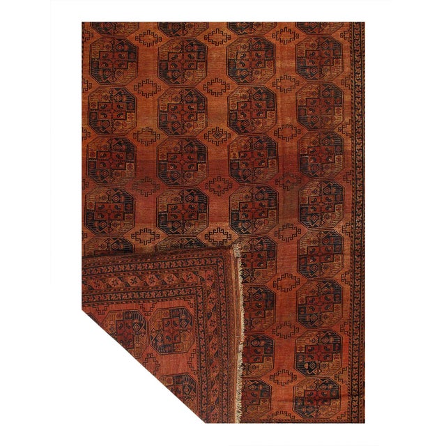 Pasargad DC Antique Afghan Beshir Rug For Sale - Image 4 of 7