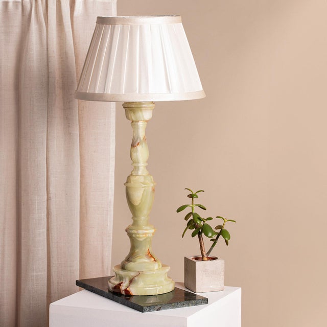 Contemporary Onyx Table Lamp by Marmo Lusso For Sale - Image 3 of 4