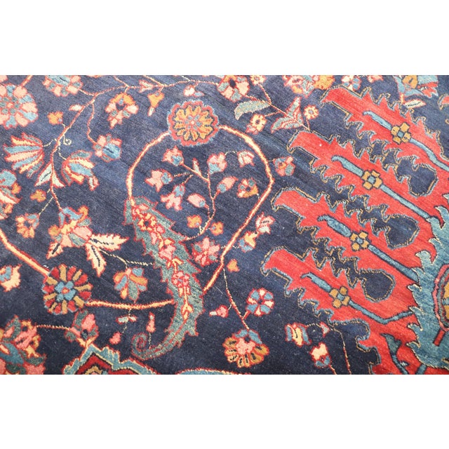 Traditional Antique Persian Meshed Square Rug no. 10971 For Sale - Image 4 of 12