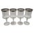 Vintage Krosno Gold and Silver Banded Water Goblets - Set of 4 For Sale - Image 10 of 12