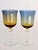 Mid-Century Modern 1970s Denby Aurora Amber and Blue Water/Wine Goblets, Set of 5 For Sale - Image 3 of 9