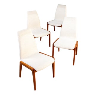 Mid-Century Danish Chair in Teak from Schou Andersen Stuhl, 1960s, Set of 4 For Sale