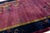 1920s Antique Chinese Art Deco Rug With Floral Branches in Magenta and Navy Blue For Sale - Image 12 of 13