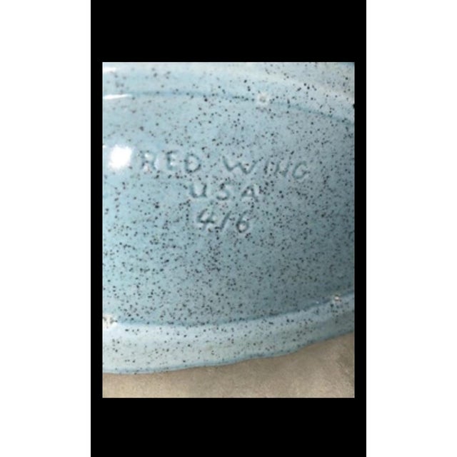 Mid-Century Modern Tulipiere Vase. Red Wing Pottery Tulipiere Vintage Signed Red Wing Gladiolus Vase-Red Wing Pottery Number 416 For Sale - Image 3 of 6