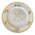 Palm Beach Polo Boehm Bone China Hand Painted Gilt Dinner Plate For Sale