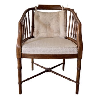 A Mid Century Modern Side Chair by Drexel With a Bamboo Design, Circa 1970s. For Sale