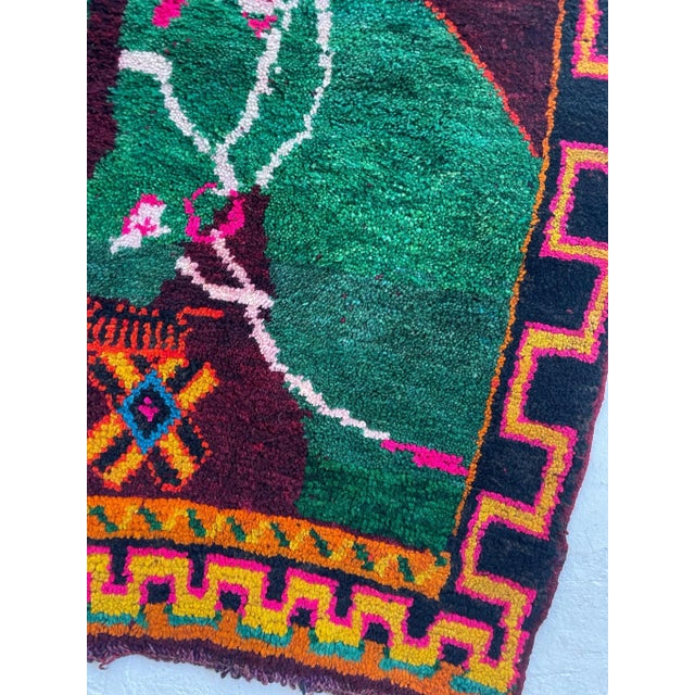 Mid 20th Century Moroccan Sister Horse Rug Wool Pile Rug - 4 X 6 For Sale - Image 5 of 12