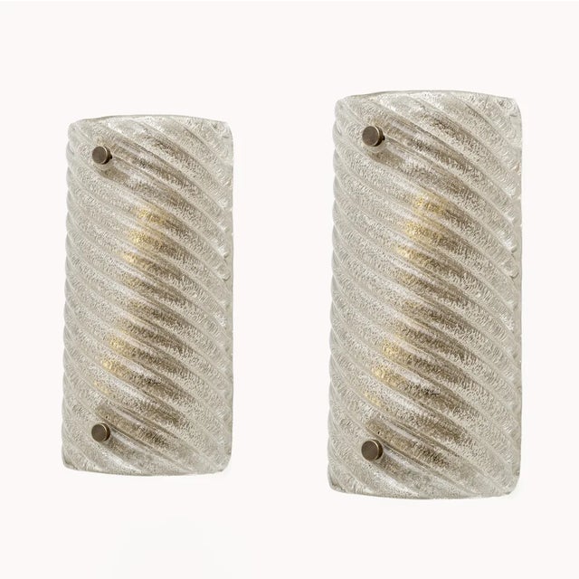 Mid-Century Modern Murano Glass Sconces, 1970s, Set of 2 For Sale - Image 10 of 10