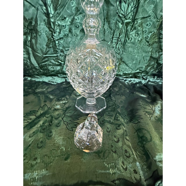 1930s 1930s Art Deco Beautifully Etched Crystal Perfume Bottle or Decanter For Sale - Image 5 of 6