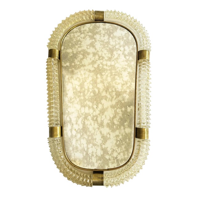 Venetian Rostrato Murano Glass Wall Mirror by Simoeng For Sale