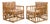 Mid-Century Bamboo and Rattan Armchairs attributed to Vivai del Sud, Italy, 1970s, Set of 2 For Sale