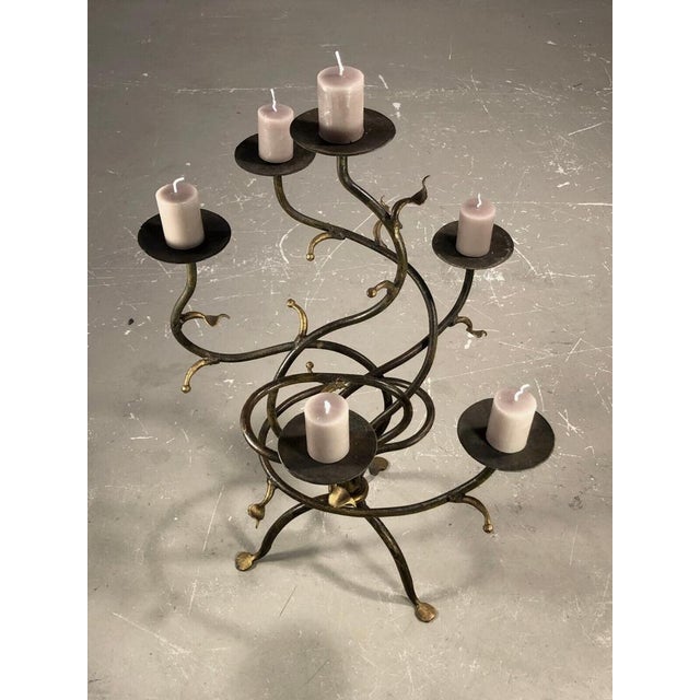 Vintage French Brutalist Candleholder, 1990 For Sale - Image 15 of 18