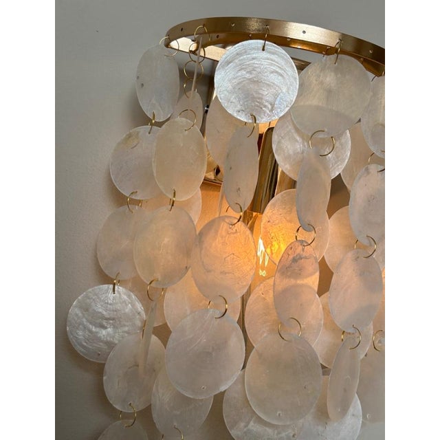 Capiz Shell Wall Light, 2019 For Sale - Image 6 of 10