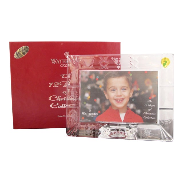 Waterford Crystal 12 Days of Christmas Limited Edition 4x6 Photo Frame W/Box For Sale
