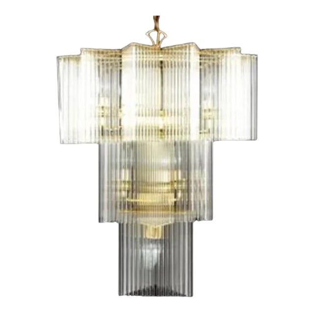 1970s Tiered Sciolari Chandelier For Sale