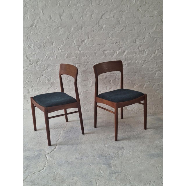 Vintage Teak Dining Chairs by Henning Kjærnulf for KS Møbler, Denmark, 1960s, Set of 2 For Sale - Image 10 of 15