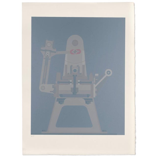 Roger Nellens (1937 – 2021 Knokke-le-Zoute, Belgium) “Machine III”, 1972 Screenprint on Arches paper Signed, dated and...
