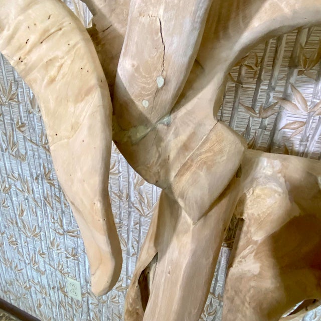 Monumental Teak Root Sculpture 7' Tall For Sale - Image 16 of 18