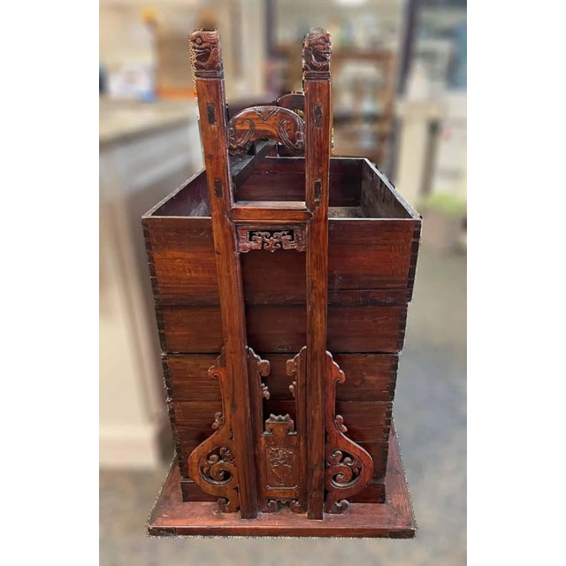 Traditional Antique Wedding Chest For Sale - Image 3 of 8