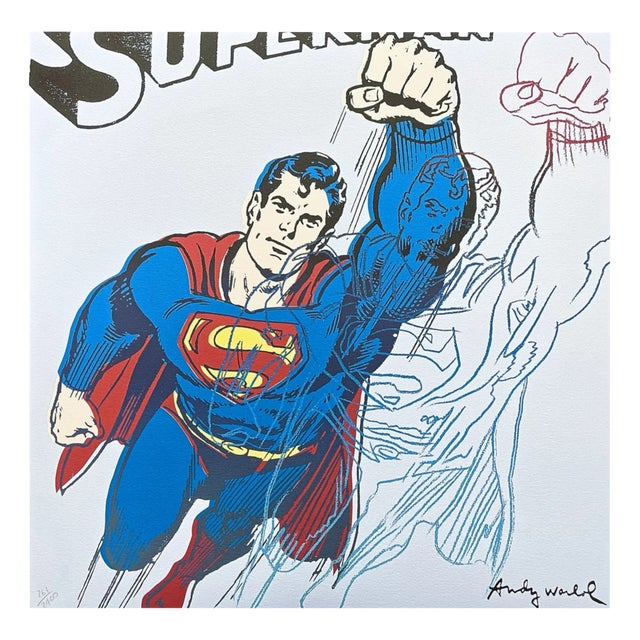 After Andy Warhol, Superman Light Blue, 1980s, Print For Sale
