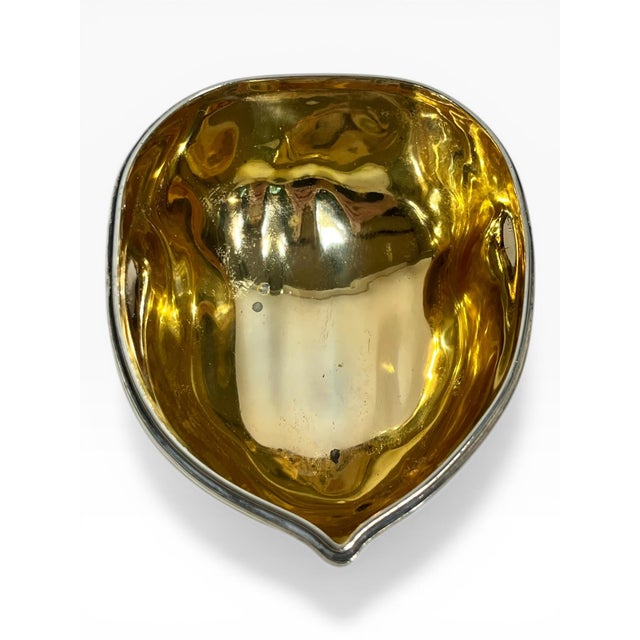 Vintage French Silver-Plated Walnut Form Covered Box For Sale - Image 9 of 16