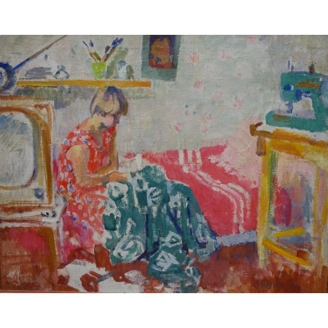 Olga Bogaevskaja, Interior of My Room, 1962 For Sale - Image 7 of 7
