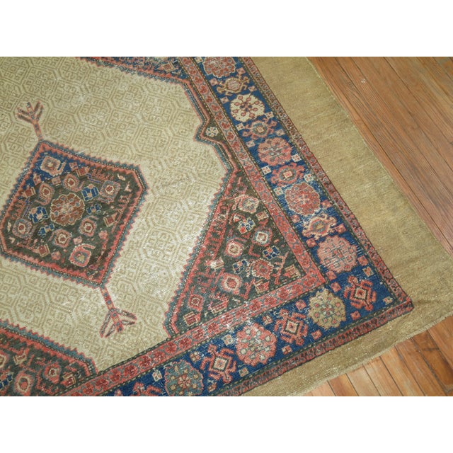 Shabby Chic Tribal 19th Century Serab Gallery Rug - 6'6" x 11' For Sale - Image 3 of 10