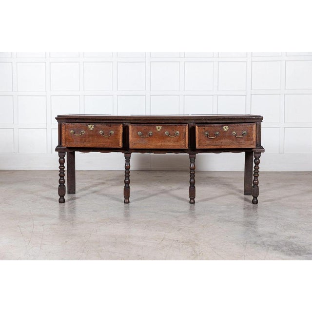 English Vernacular Oak Dresser Base, 1750s For Sale - Image 12 of 17