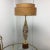 Mid-Century Mod - Brass and Ceramic Painted Lamp With Two-Tiered Shade For Sale - Image 10 of 10