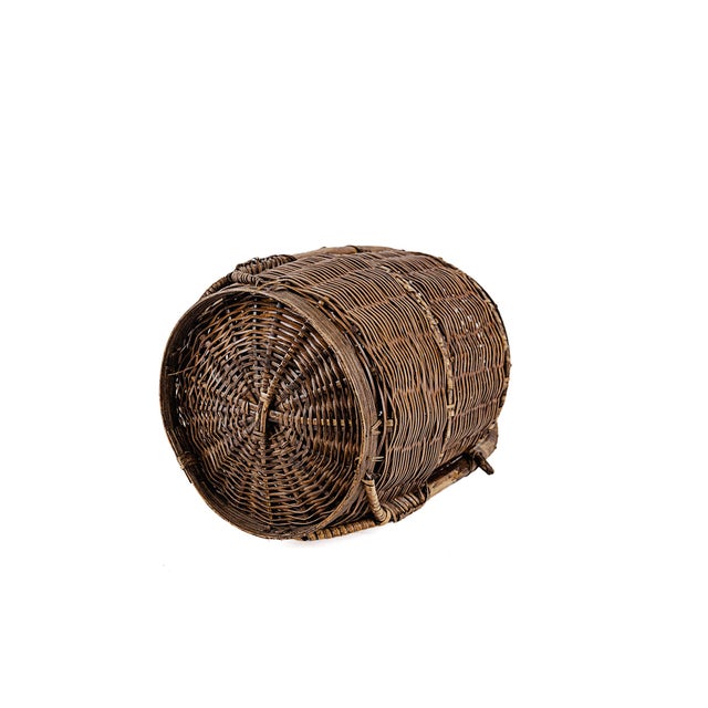 Vintage Antique Small 2 (Two) Tier Chinese Wedding Basket With Linked Lid For Sale - Image 12 of 15