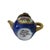 Limoges France Miniature Teapot Trinket Box | Peint Main | Cobalt Blue & Gold Porcelain | Signed For Sale - Image 10 of 10