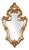 Carved and Gilded Wooden Mirror For Sale
