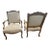 Pair of 19th Century Louis XVI Style Arm Chairs For Sale