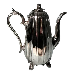 Late 19th Century Dixon James English Silverplate Teapot-Chocolate Pot