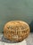 Vintage Italian Stick Rattan Ottoman After Albini For Sale - Image 9 of 12