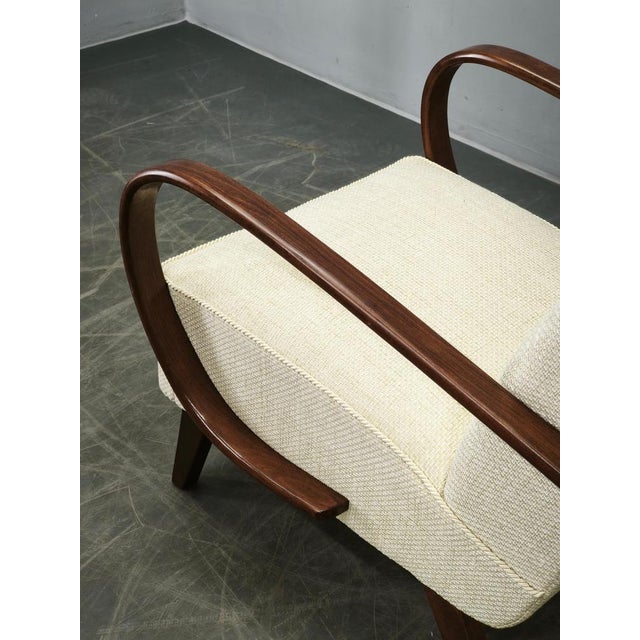 Art Deco Bentwood Armchair by Jindřich Halabala, Former Czechoslovakia, 1940s For Sale - Image 4 of 16