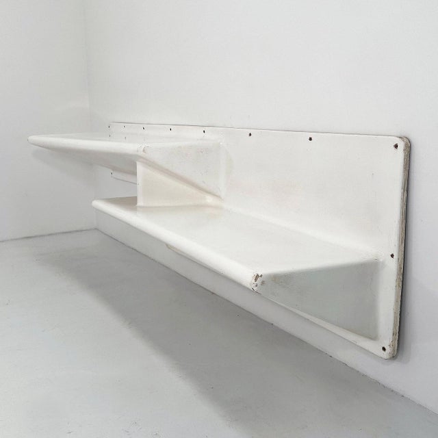 Fiberglass Wall Unit with Desk and Bench or Shelves from Club Med, 1970s For Sale - Image 4 of 13