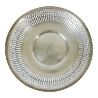 Antique Late 19th Century Unger Bros. Reticulated Sterling Silver Bowl For Sale